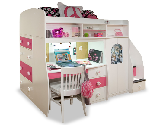 Berg Furniture Play And Study Loft Bed, Berg Bunk Beds