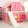 Playhouse Loft Bed with Slide